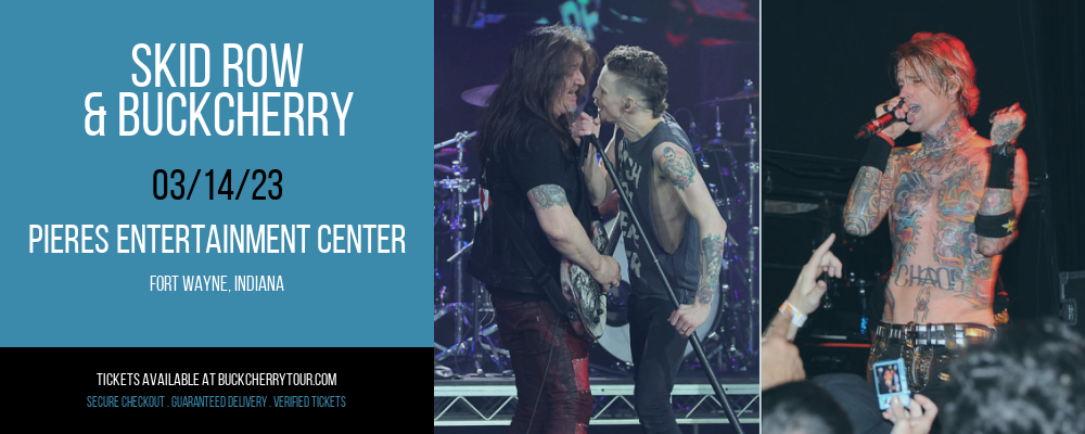 Skid Row & Buckcherry at Buckcherry Tour tickets Skid Row & Buckcherry at Buckcherry Tour