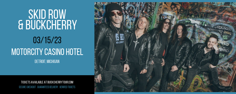 Skid Row & Buckcherry at Buckcherry Tour tickets Skid Row & Buckcherry at Buckcherry Tour
