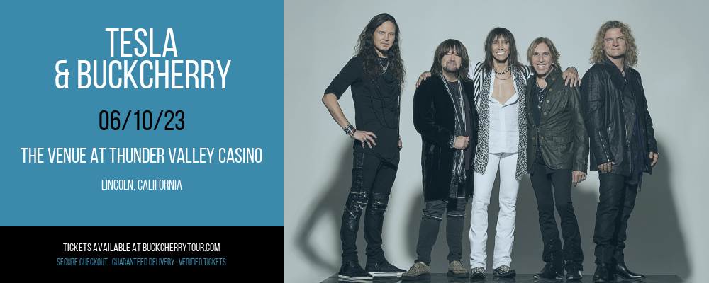 Tesla & Buckcherry at Buckcherry Tour tickets Tesla & Buckcherry at Buckcherry Tour