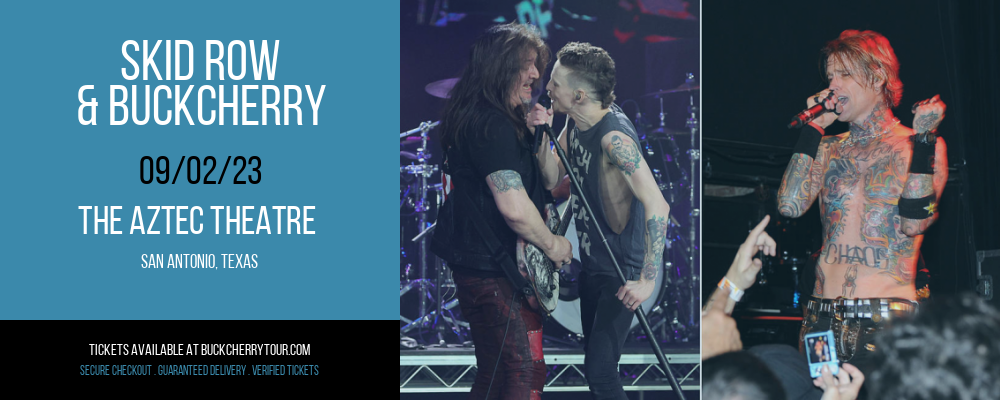 Skid Row & Buckcherry at Buckcherry Tour tickets Skid Row & Buckcherry at Buckcherry Tour
