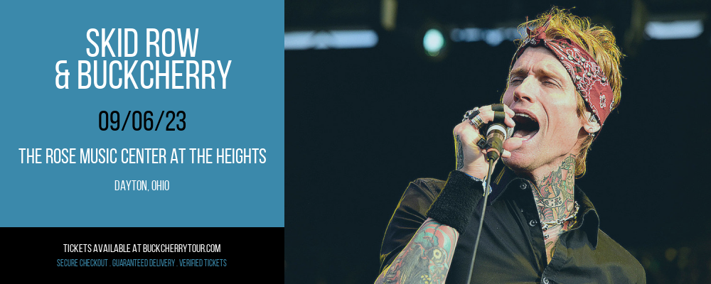 Skid Row & Buckcherry at Buckcherry Tour tickets Skid Row & Buckcherry at Buckcherry Tour