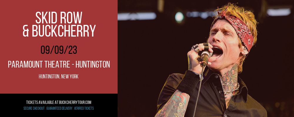 Skid Row & Buckcherry at Buckcherry Tour tickets Skid Row & Buckcherry at Buckcherry Tour